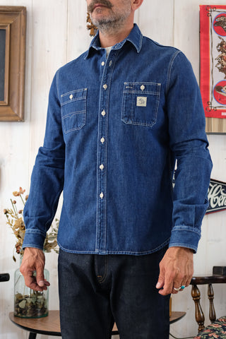 Polverara 80’s Blue Denim Work Shirt