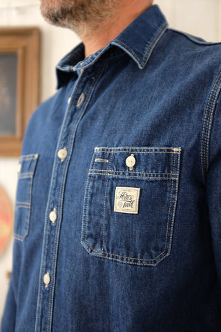 Polverara 80’s Blue Denim Work Shirt