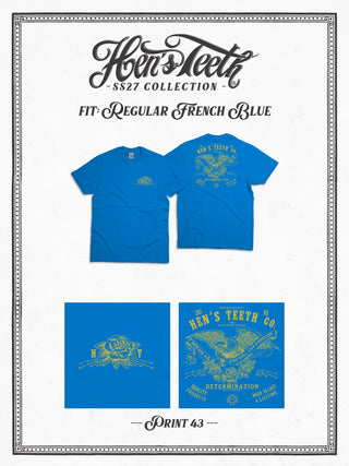 Determination French Blue T-Shirt Print 43