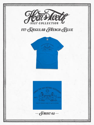 Country Workwear French Blue T-Shirt Print 62