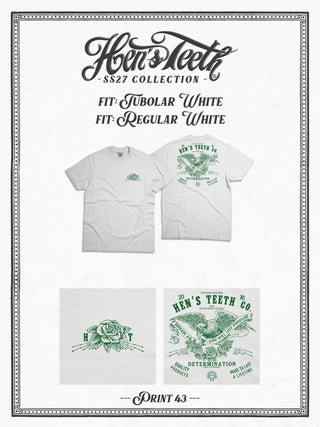 Determination White T-Shirt Print 43