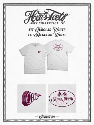 Race Team White T-Shirt Print 54