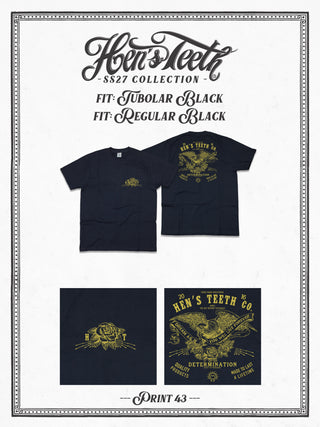 "Determination" Black T-Shirt Print 43