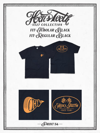 Race Team Black T-Shirt Print 54