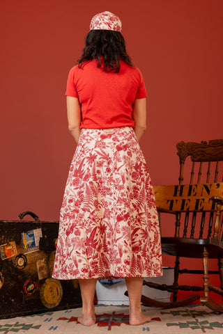 Botanical Print Skirt