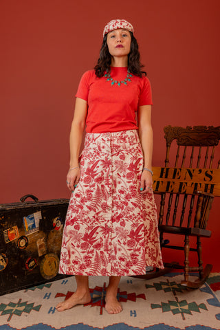 Botanical Print Skirt