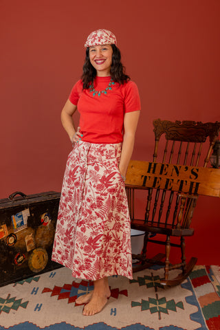 Botanical Print Skirt