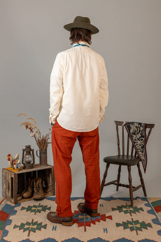 Light Herringbone Work Shirt