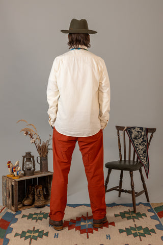 Light Herringbone Work Shirt