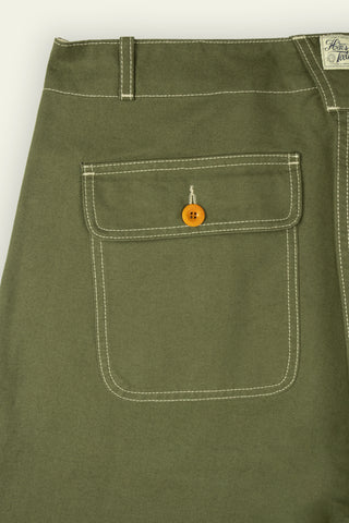 Fatigue All-Rounder Military Green Canvas Pants