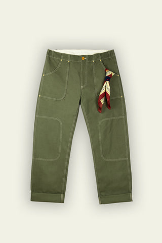 Fatigue All-Rounder Military Green Canvas Pants