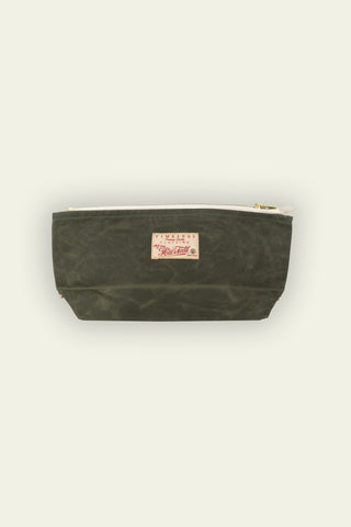 Military Green Waxed Pochette