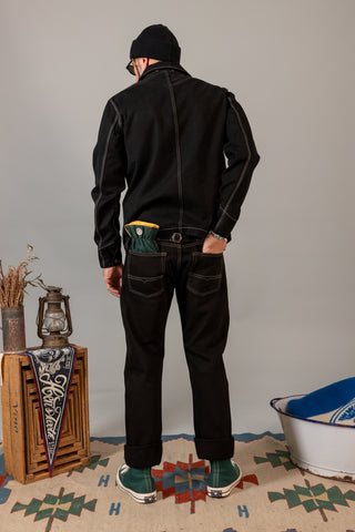 Shearling Green - Leather Gloves