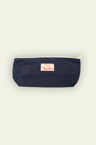 Navy Blue Waxed Pochette